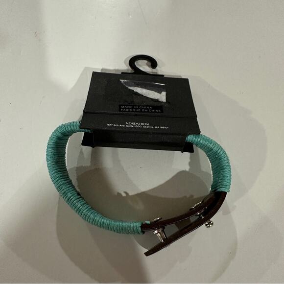 Nordstrom Public Opinion Blue String Wrapped Snap Bracelet - Picture 3 of 3